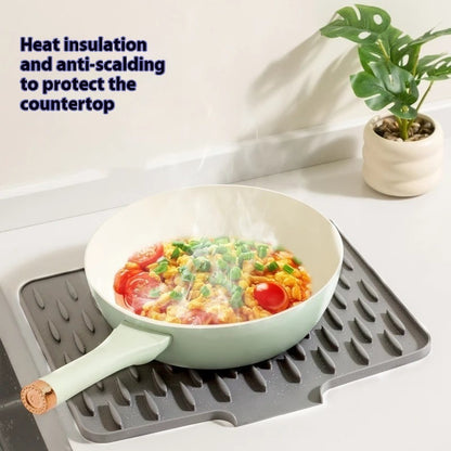 Countertop Slope Silicone Draining Pad Kitchen Anti-scald Insulation