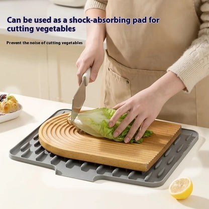 Countertop Slope Silicone Draining Pad Kitchen Anti-scald Insulation